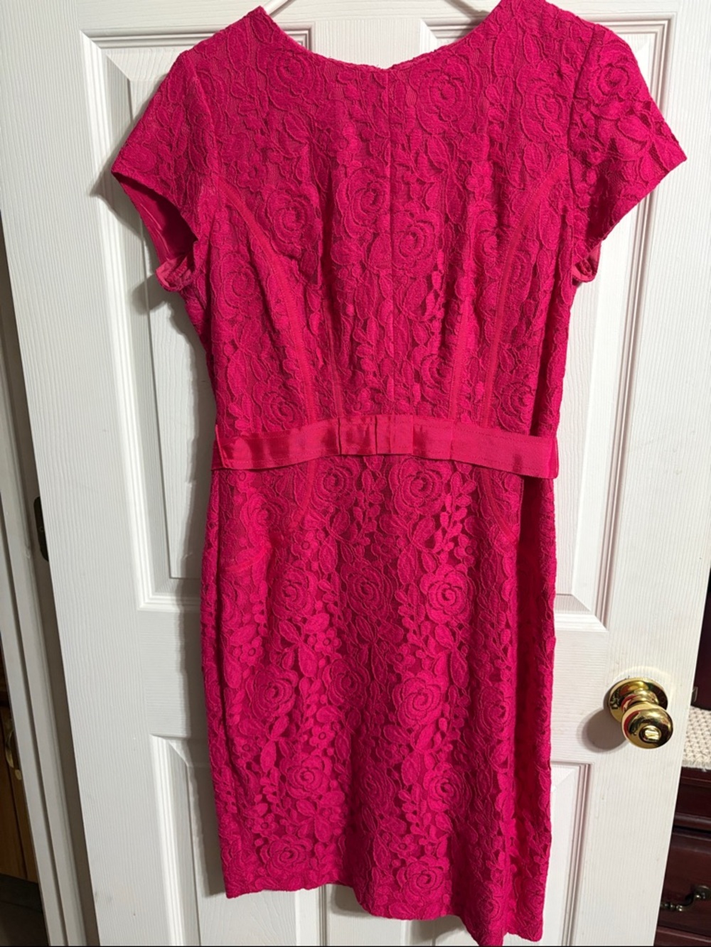 Taylor Fuchsia Lace Wedding Guest Dress